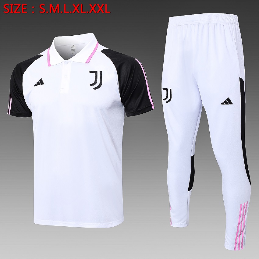 AAA Quality Juventus 23/24 White/Black Training Kit Jerseys